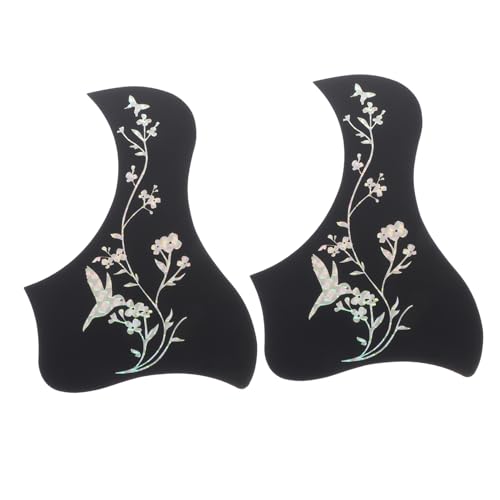 VILLCASE 2er-Pack Gitarren-schlagbrett-Aufkleber – Kratzfeste Gitarren-schutzaufkleber für 40–41 Zoll Gitarren Selbstklebender Gitarren-Aufkleber Silbernes Vogelmuster VILLCASE 2er-Pack Gitarren-schlagbrett-Aufkleber – Kratzfeste Gitarren-schutzaufkleber für 40–41 Zoll Gitarren Selbstklebender Gitarren-Aufkleber Silbernes Vogelmuster von VILLCASE