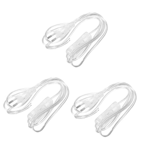 VILLCASE 3 Stück Transparente Eu Steckdosenverlängerung mit Schalter Lampenkabel Vielseitig Einsetzbar für Lampen Wandlampen und Nachttischlampen Langlebig Kupfer VILLCASE 3 Stück Transparente Eu Steckdosenverlängerung mit Schalter Lampenkabel Vielseitig Einsetzbar für Lampen Wandlampen und Nachttischlampen Langlebig Kupfer von VILLCASE