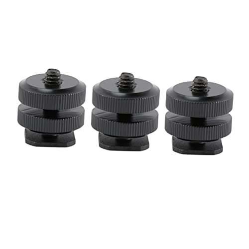 VILLCASE 3Stücke Aluminiumlegierung Hot Shoe Adapter Stativgewinde Kompatibel Mit SLR DSLR Kameras Stabil Langlebig Für Blitzgeräte Zubehör VILLCASE 3Stücke Aluminiumlegierung Hot Shoe Adapter Stativgewinde Kompatibel Mit SLR DSLR Kameras Stabil Langlebig Für Blitzgeräte Zubehör von VILLCASE