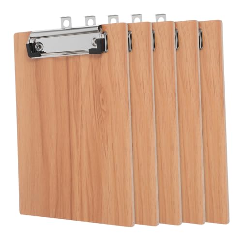 VILLCASE 5 Stück Schreibbrett Holzkorn Zwischenablage Malen Zwischenablage Fürs Büro Clip-board-clips Ergonomisches Klemmbrett-design Reißbrett-clip Dateiorganisator Hölzern Light Brown VILLCASE 5 Stück Schreibbrett Holzkorn Zwischenablage Malen Zwischenablage Fürs Büro Clip-board-clips Ergonomisches Klemmbrett-design Reißbrett-clip Dateiorganisator Hölzern Light Brown von VILLCASE