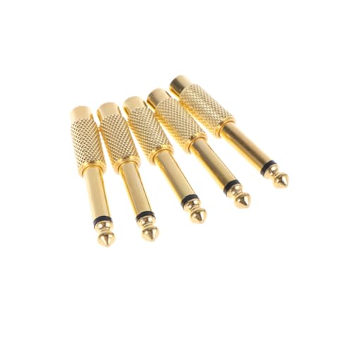 VILLCASE 5Stücke Audioadapter Mono zu Weiblich Vergoldet für von Audiokomponenten an Professionelle Geräte Korrosionsbeständige Verbessert VILLCASE 5Stücke Audioadapter Mono zu Weiblich Vergoldet für von Audiokomponenten an Professionelle Geräte Korrosionsbeständige Verbessert von VILLCASE