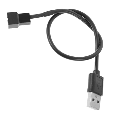 VILLCASE 5Stücke USB Zu Pin Lüfterkabel PC Lüfter Adapterkabel Lange Verbindung Für PC Gehäuselüfter Laptop Tischventilatoren Für Stabile Signalübertragung von VILLCASE