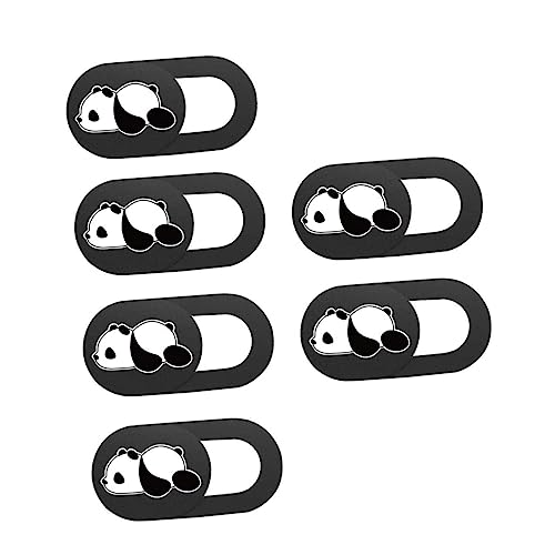 VILLCASE 6 Stück Kameraabdeckung Schutz Kamera für Computer Laptop-Kamera Tablet zubehör Abdeckung handykamera Camera case Aufkleber Tablet-Webcam-Abdeckung Handy-Webcam-Abdeckung Abs Black von VILLCASE