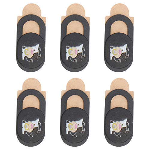 VILLCASE 6 Stück Kameraabdeckung kameraschutz Slider webcamschutz Webcam+Abdeckung Webcam- Webcam Slider Privatsphäre der -Schutzhülle Sichtschutz Abs Black von VILLCASE