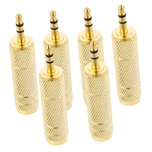 VILLCASE 6Stücke Klinkenadapter für Kopfhörer Audio Umwandlung Kompatibel mit Verstärkern Mischpulten Gitarre Hohe Audioklarheit VILLCASE 6Stücke Klinkenadapter für Kopfhörer Audio Umwandlung Kompatibel mit Verstärkern Mischpulten Gitarre Hohe Audioklarheit von VILLCASE