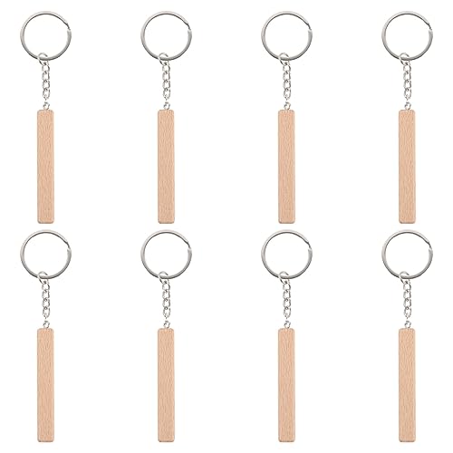 VILLCASE 8 Stück Snare-Stick-Schlüsselanhänger Drumstick-Schlüsselanhänger Holzstab Schlüsselanhänger Schlüsselanhänger Schlüsselanhänger Hängende Verzierung Für Rucksack-Anhänger von VILLCASE