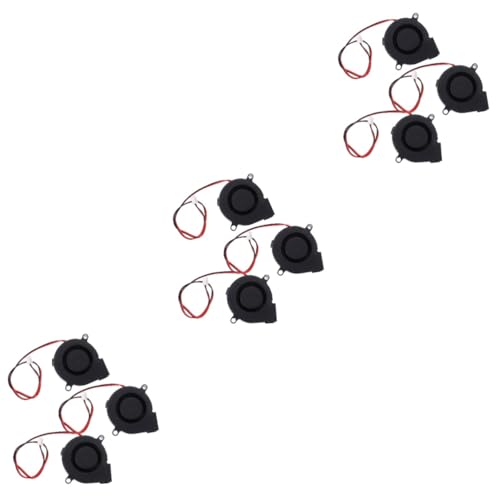 VILLCASE 9 STK Druckerlüfter elektrischer Kühlerlüfter 3D drucker zubehör Luftarmaturen heizstrahler 3D-Druckerteile 3D-drucker 12v kühlerlüfter Gebläse Kleiner Lüfter dc12v Abs von VILLCASE