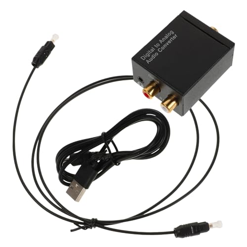 VILLCASE Audiokonverter optisches kabel Digital-Analog-Wandler optischer Konverter tragbarer DAC Koaxialer Digitalwandler DAC-Wandler optisch zu analog wandler Plastik Black VILLCASE Audiokonverter optisches kabel Digital-Analog-Wandler optischer Konverter tragbarer DAC Koaxialer Digitalwandler DAC-Wandler optisch zu analog wandler Plastik Black von VILLCASE