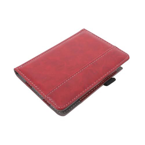 VILLCASE E Book Schutzhülle Lederhülle Ebook Case Niedlich Reader Hülle Cover Reader Cover Case Electronic Book Reader Covers Case Cover Für Ebook Reader Schutzhülle Rot Kunstleder von VILLCASE