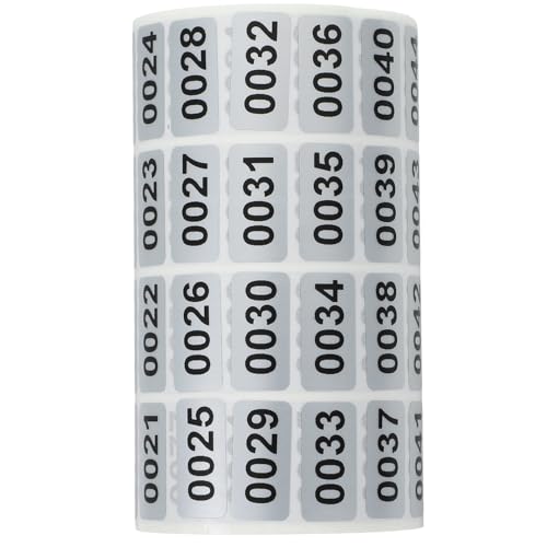 VILLCASE Inventaretiketten – Fortlaufende Nummernetiketten Inventaraufkleber Produktreklamationsetiketten 1–2000 Kleidernummern Nummerierung Von Umzugskartons Lagerklassifizierung Des VILLCASE Inventaretiketten – Fortlaufende Nummernetiketten Inventaraufkleber Produktreklamationsetiketten 1–2000 Kleidernummern Nummerierung Von Umzugskartons Lagerklassifizierung Des von VILLCASE