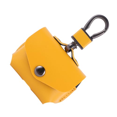 VILLCASE Kopfhörer Fall Kopfhörerbeutel Etui mit Schlüsselanhänger bleigießen Headset Ledertasche für drahtlose Kopfhörer Schutzhülle für kabellose Kopfhörer Yellow VILLCASE Kopfhörer Fall Kopfhörerbeutel Etui mit Schlüsselanhänger bleigießen Headset Ledertasche für drahtlose Kopfhörer Schutzhülle für kabellose Kopfhörer Yellow von VILLCASE