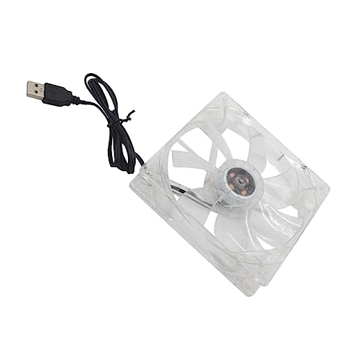 VILLCASE Lüfter Kühlung USB Kühlventilatoren kleiner Computer-Fan Laptop -Kühlventilator Gerätekühler Luftkühler tragbar Abs Weiß von VILLCASE