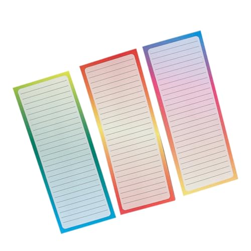 VILLCASE Magnetische Notizblöcke für Den Kühlschrank 3 Sets 50 Blatt/Block Bunte Muster für to-do-Listen Erinnerungen von VILLCASE