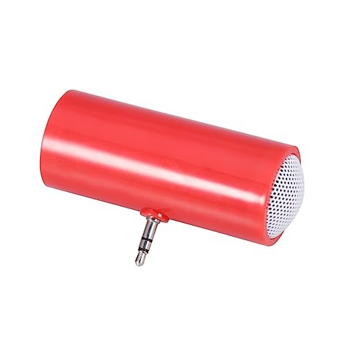 VILLCASE Mini Lautsprecher Plug in Tragbarer Stereo Lautsprecher Für Smartphone Tablet Rot Leicht Kompakt Für USB Stromversorgung VILLCASE Mini Lautsprecher Plug in Tragbarer Stereo Lautsprecher Für Smartphone Tablet Rot Leicht Kompakt Für USB Stromversorgung von VILLCASE
