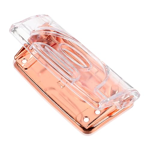 VILLCASE Ergonomischer Roségold Locher - Tragbarer Acryl Papierlocher für Büro Und Zuhause, Kompakt Und Multifunktional, Ideal für DIY-Projekte Und Reisen von VILLCASE