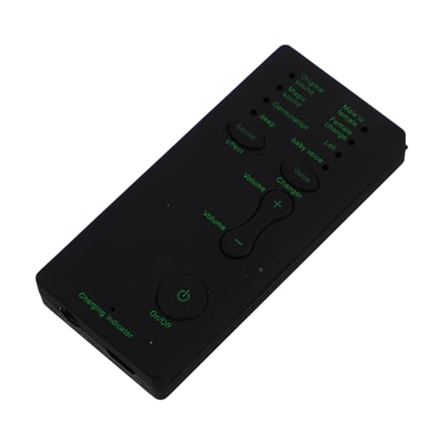 VILLCASE Soundkarten -sprachwandler Mini-sprachwechsler Stimmverzerrer Mini-soundwechsler Tragbarer Soundwechsler Tonwechsler Sprachmodifikator Werkzeug Zum Ändern Der Stimme Black Plastik von VILLCASE
