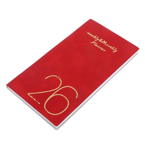 VILLCASE Taschenformat Tages- Und Wochenplaner 2026 Kleines Notizbuch Mit Notizbereich, Dicker Notizblock Aus Papier Für Journaling, Business, Arbeit, Reisen von VILLCASE