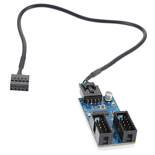 VILLCASE USB Pin Header Splitter USB Hub Adapter für Motherboard Verlängerungskabel für Zusätzlichen Hochwertige Datenübertragung Kompatibel mit Verschiedenen VILLCASE USB Pin Header Splitter USB Hub Adapter für Motherboard Verlängerungskabel für Zusätzlichen Hochwertige Datenübertragung Kompatibel mit Verschiedenen von VILLCASE