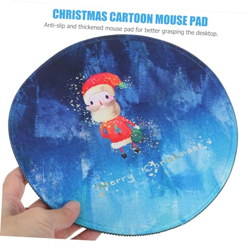 VILLCASE Weihnachtliches Mauspad mit Santa Claus Muster Rutschfestes Mauspad für Büro und Home Office Kreative Runde Form zur Weihnachtszeit VILLCASE Weihnachtliches Mauspad mit Santa Claus Muster Rutschfestes Mauspad für Büro und Home Office Kreative Runde Form zur Weihnachtszeit von VILLCASE
