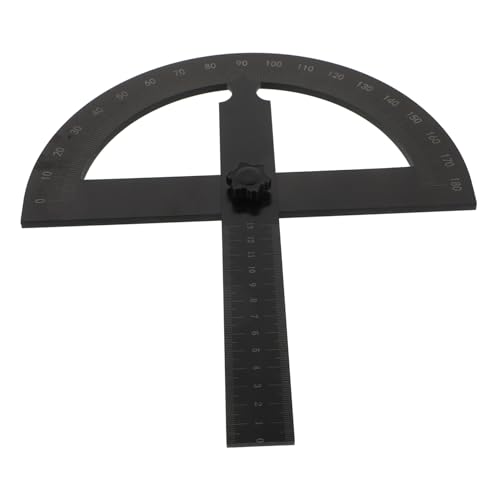 VILLCASE Winkelmesser Messwerkzeug Holzbearbeitung rotierendes Winkellineal Winkellehre Winkelsucher Lineal Tischkreissäge Kreissägenführungsgoniometer Metall Black VILLCASE Winkelmesser Messwerkzeug Holzbearbeitung rotierendes Winkellineal Winkellehre Winkelsucher Lineal Tischkreissäge Kreissägenführungsgoniometer Metall Black von VILLCASE