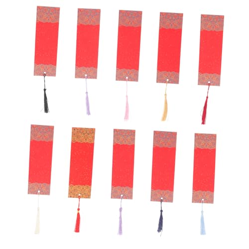VILLFUL 1 Set Batik Quasten Lesezeichen, Blanke Lesezeichen, Blanke Lesezeichen Mit Quaste, Blankes Lesezeichen Aus Papier, Unbemalte Lesezeichen Zum Selbermachen, Lesezeichen Aus Papier, von VILLFUL