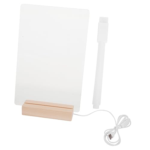 VILLFUL 1 Set Leuchtende Nachrichtentafel, Durchsichtige Schreibtafel, Memo Schreibtafel, Desktop Whiteboard, Wiederbeschreibbare Nachrichtentafel, Durchsichtige Notiztafel, Schreibtisch VILLFUL 1 Set Leuchtende Nachrichtentafel, Durchsichtige Schreibtafel, Memo Schreibtafel, Desktop Whiteboard, Wiederbeschreibbare Nachrichtentafel, Durchsichtige Notiztafel, Schreibtisch von VILLFUL