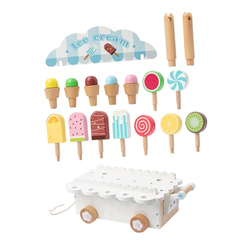 VILLFUL 1 Set Simulation Eiswagen, Eiswagen Spielzeug, Eisspielzeug, Kinderküchenzubehör, Spielzeugküchenzubehör, Eisbadespielzeug, Eisdielen Spielset von VILLFUL