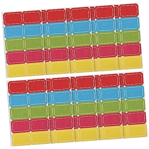 VILLFUL 10 Blätter Farbetiketten Aufkleber Tags Namensetiketten Aufkleber Namensschilder Etiketten Namensschild Aufkleber Bunte Namensaufkleber Namensschild Aufkleber Namensetiketten VILLFUL 10 Blätter Farbetiketten Aufkleber Tags Namensetiketten Aufkleber Namensschilder Etiketten Namensschild Aufkleber Bunte Namensaufkleber Namensschild Aufkleber Namensetiketten von VILLFUL