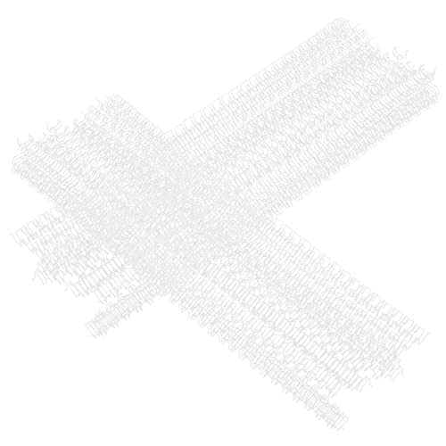 VILLFUL 100 Stück Notizbuch Bindering Doppelschlaufen Binderring Binderringe Spiralbindungsspulen Buchklammerring Loseblattring Buchbinderzubehör Flexible Buchringe Buchklammerring von VILLFUL