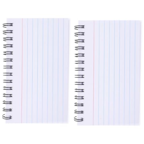 VILLFUL 2 Stück Bewertungskarten Memo Notizblöcke, Karteikarten Mit Ring, Karteikarten Am Ring, Kleines Spiralnotizbuch, Taschennotizblöcke, Tragbarer Notizblock, Notizkarten Mit Ringen, VILLFUL 2 Stück Bewertungskarten Memo Notizblöcke, Karteikarten Mit Ring, Karteikarten Am Ring, Kleines Spiralnotizbuch, Taschennotizblöcke, Tragbarer Notizblock, Notizkarten Mit Ringen, von VILLFUL