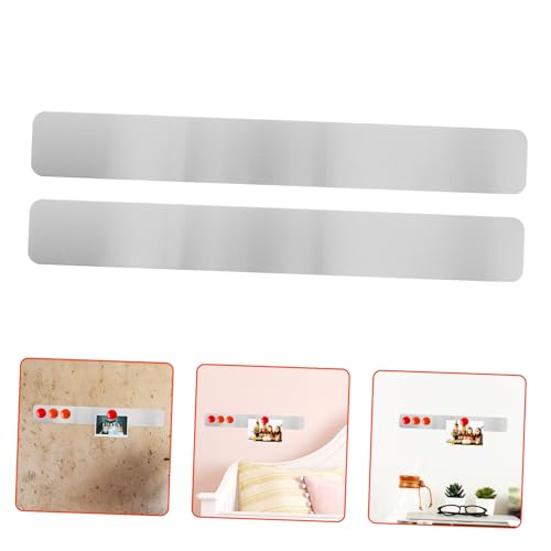 VILLFUL 2 Stück Fotowand Message Board Pinnwandstreifen Für Magnettafel Metallstreifen Pinnwandzubehör Tafelstreifen Metallstreifen Für Pinnwand Fotowandstreifen von VILLFUL