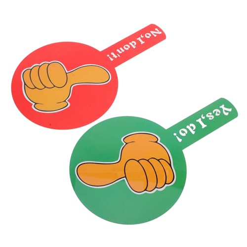 VILLFUL 2 Stück Hand Hält Ein Schild Ja Nein Paddel Daumen Hoch Daumen Runter Paddel Auktionspaddel Daumen Hoch Daumen Runter Schild Abstimmungspaddel Klassenzimmer Abstimmungspaddel VILLFUL 2 Stück Hand Hält Ein Schild Ja Nein Paddel Daumen Hoch Daumen Runter Paddel Auktionspaddel Daumen Hoch Daumen Runter Schild Abstimmungspaddel Klassenzimmer Abstimmungspaddel von VILLFUL