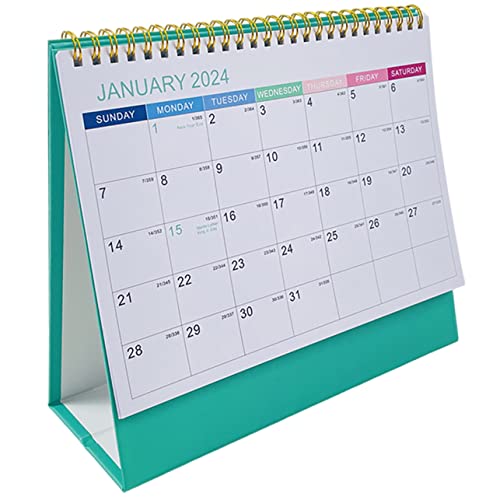 VILLFUL 2024 Tischkalender Blankokalender 2024 Büro Schreibtisch Countdown Kalender Tischkalender 2024 Stehender Tischkalender 2024 Kalender Schreibtisch Kleiner Tischkalender Dekorativer von VILLFUL