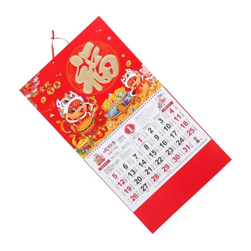 VILLFUL 2025 Golden Snake Neujahrs Wandkalender Mondkalender Chinesischer Mondkalender Zum Aufhängen VILLFUL 2025 Golden Snake Neujahrs Wandkalender Mondkalender Chinesischer Mondkalender Zum Aufhängen von VILLFUL