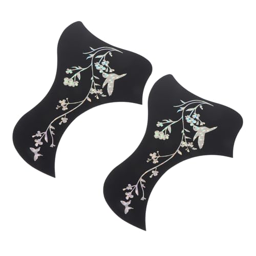 VILLFUL 2Pcs Gitarre Pickguard Aufkleber Set Einfach Installieren Anti-Scratch Gitarre Liefert Silber 40/41 Zoll VILLFUL 2Pcs Gitarre Pickguard Aufkleber Set Einfach Installieren Anti-Scratch Gitarre Liefert Silber 40/41 Zoll von VILLFUL