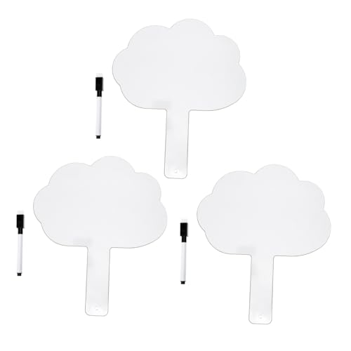 VILLFUL 3 Sets Graffiti Whiteboard Für Kinder, Weißes Trockenlöschbrett, Trockenlöschbrett, Paddel Whiteboards, Tragbares Whiteboard Fürs Klassenzimmer, Trockenlöschmarker, Kinder VILLFUL 3 Sets Graffiti Whiteboard Für Kinder, Weißes Trockenlöschbrett, Trockenlöschbrett, Paddel Whiteboards, Tragbares Whiteboard Fürs Klassenzimmer, Trockenlöschmarker, Kinder von VILLFUL