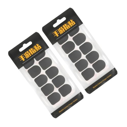 VILLFUL 3 Stück 2 Fingerspitzen Aus Kohlefaser Für Touchscreens Gaming-daumenschutz Griffband (grau) von VILLFUL