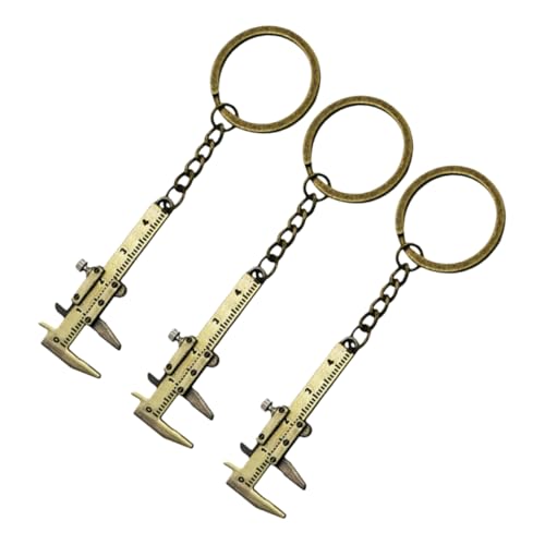 VILLFUL 3 Teiliger Schlüsselanhänger Messschieber Zum Aufhängen, Niedliche Rucksack Schlüsselanhänger, Tragbare Schultasche, Hängende Dekoration, Mini Ring Werkzeug, Messschieber, von VILLFUL