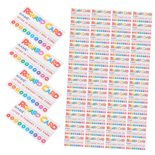 VILLFUL 300 Stück Belohnungs Lochkarten, Belohnungskarten, Lehrmittel, Schul Lochkarten, Lochkarten Für Das Klassenzimmer, Geschäfts Treuekarten, Ermutigungskarten, Papier Lochkarten VILLFUL 300 Stück Belohnungs Lochkarten, Belohnungskarten, Lehrmittel, Schul Lochkarten, Lochkarten Für Das Klassenzimmer, Geschäfts Treuekarten, Ermutigungskarten, Papier Lochkarten von VILLFUL