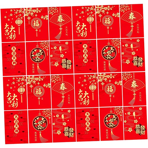 VILLFUL 36 Stück Heißprägung Roter Umschlag Glücksgeldpakete Neujahrs Rotes Paket Glücksgeldtaschen Chinesische Glücksgeldtasche Rote Umschläge Chinesisches Frühlingsfest Rote Umschläge VILLFUL 36 Stück Heißprägung Roter Umschlag Glücksgeldpakete Neujahrs Rotes Paket Glücksgeldtaschen Chinesische Glücksgeldtasche Rote Umschläge Chinesisches Frühlingsfest Rote Umschläge von VILLFUL