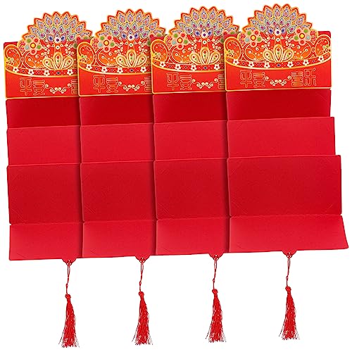 VILLFUL 4 Stück Lai See Rote Umschlagtasche Frühlingsfest Roter Umschlag Frühlingsfest Hong Bao Frühlingsfest Rotes Päckchen Chinesische Rote Päckchen Neujahrs Rotes Päckchen VILLFUL 4 Stück Lai See Rote Umschlagtasche Frühlingsfest Roter Umschlag Frühlingsfest Hong Bao Frühlingsfest Rotes Päckchen Chinesische Rote Päckchen Neujahrs Rotes Päckchen von VILLFUL