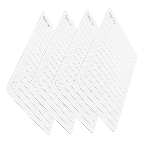 VILLFUL 4 Stück Magnetischer Zeitplan, Tagesplaner, Tägliche Trockenlöschtafel, Schreibtisch Whiteboard, Magnetisches Whiteboard, Kleine Trockenlöschtafeln, Wöchentliche Menütafel, VILLFUL 4 Stück Magnetischer Zeitplan, Tagesplaner, Tägliche Trockenlöschtafel, Schreibtisch Whiteboard, Magnetisches Whiteboard, Kleine Trockenlöschtafeln, Wöchentliche Menütafel, von VILLFUL