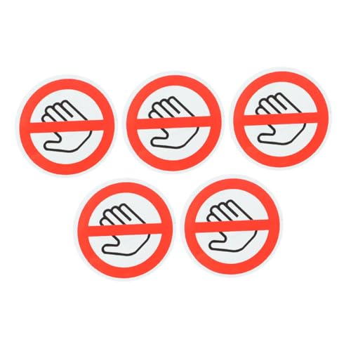 VILLFUL 5 Bögen Warnschild Aufkleber „Berühren Verboten“, „Nicht Berühren“, Warnschild, Warnschild, Selbstklebendes Sicherheits Vorsichtsschild, Kleines Selbstklebendes „Berühren VILLFUL 5 Bögen Warnschild Aufkleber „Berühren Verboten“, „Nicht Berühren“, Warnschild, Warnschild, Selbstklebendes Sicherheits Vorsichtsschild, Kleines Selbstklebendes „Berühren von VILLFUL