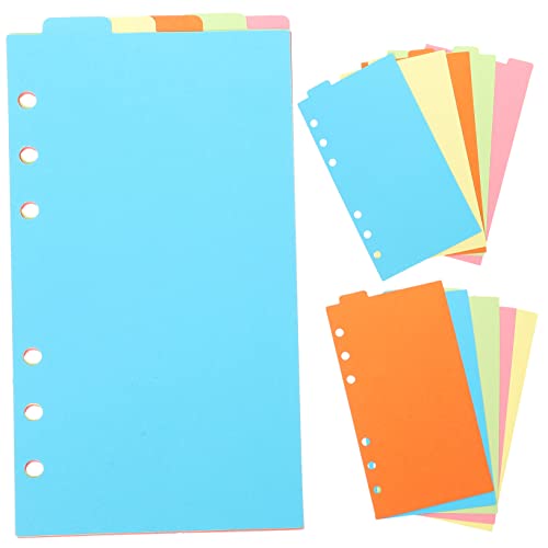 VILLFUL 6 Sets Mit Indexetiketten, Gestanzten Ordner Trennblättern, Seitenteilern Mit Registerkarten, Notizbuch Ordner Trennblatt Organizer, Papierteiler, Notizen Organizer, Schreibwaren VILLFUL 6 Sets Mit Indexetiketten, Gestanzten Ordner Trennblättern, Seitenteilern Mit Registerkarten, Notizbuch Ordner Trennblatt Organizer, Papierteiler, Notizen Organizer, Schreibwaren von VILLFUL