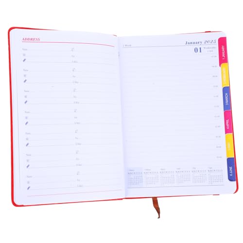 VILLFUL Englisches Notizbuch Bürozubehör Praktischer Tagesplaner Wochenplaner Multifunktionsplaner Organizer Planer Journal Monatsplaner Notizblock Businessplanungsnotizbuch VILLFUL Englisches Notizbuch Bürozubehör Praktischer Tagesplaner Wochenplaner Multifunktionsplaner Organizer Planer Journal Monatsplaner Notizblock Businessplanungsnotizbuch von VILLFUL