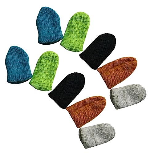VILLFUL Fingermanschetten 10er-pack – Schweiß- Und Bildschirmberührungsschutz Für Gaming Zufällige Farbe von VILLFUL