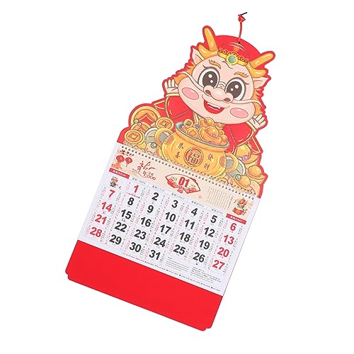 VILLFUL Jahr Des Drachenkalenders Traditioneller Chinesischer Kalender Mondkalender Planungskalender Zum Aufhängen Chinesischer Neujahrskalender Zarter Wandkalender Traditioneller VILLFUL Jahr Des Drachenkalenders Traditioneller Chinesischer Kalender Mondkalender Planungskalender Zum Aufhängen Chinesischer Neujahrskalender Zarter Wandkalender Traditioneller von VILLFUL