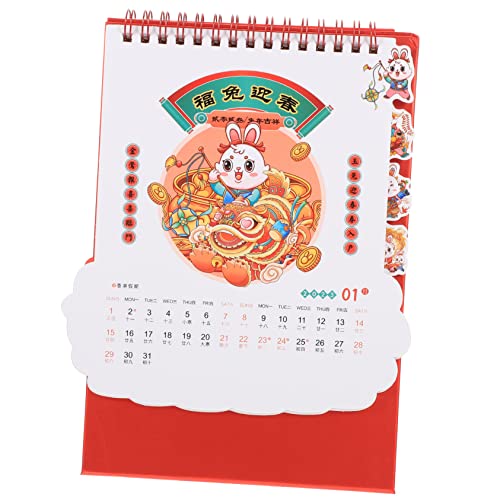 VILLFUL Kalender Für Das Jahr Des Hasen 2023, Klappkalender Für Den Schreibtisch, Büro, Tischkalender, Schreibtischdekoration, Umgedrehter Kalender, Tischkalender, Monatlicher VILLFUL Kalender Für Das Jahr Des Hasen 2023, Klappkalender Für Den Schreibtisch, Büro, Tischkalender, Schreibtischdekoration, Umgedrehter Kalender, Tischkalender, Monatlicher von VILLFUL