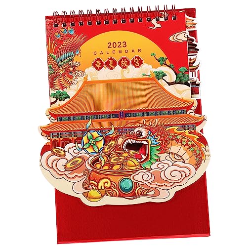 VILLFUL Kalender Zum Jahr Des Hasen, Ornament, Zeitplan, Tischkalender, Schreibtisch Dekorationskalender, Kleiner Kalender Für Den Schreibtisch, Chinesischer Neujahrs Tischkalender, Mini von VILLFUL
