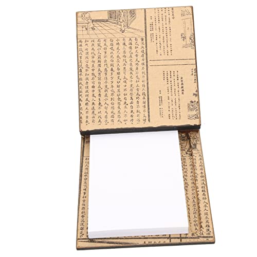 VILLFUL Notizbuch Aus Holz, Schreibtischunterlage, Notizblöcke, Notizblöcke, Retro Notizblock, Arbeitsnotizblock, Schreibnotizblock, Notizbuch Im Retro Stil, Retro Notizblock, von VILLFUL